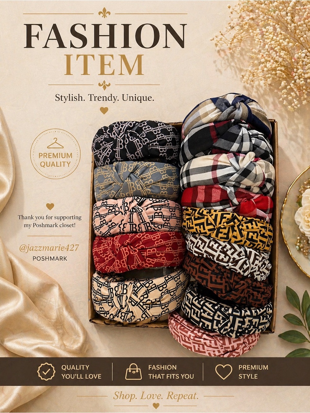 🔥🔥🔥🔥FASHION ITEM🔥🔥🔥🔥Stylish Headbands not affiliated with any brand